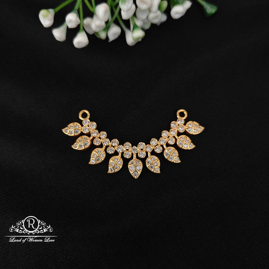 92.5 silver simple and cute mala locket with white stones-rcjr993 92.5 silver ramala jewelry / ramala collections