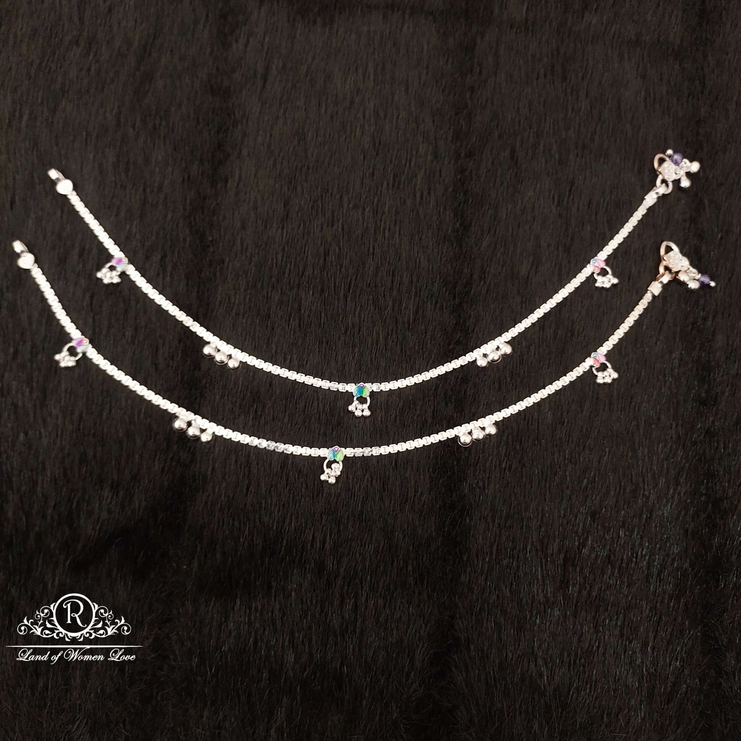 silver anklets-ss28 92.5 silver ramala jewelry / ramala collections