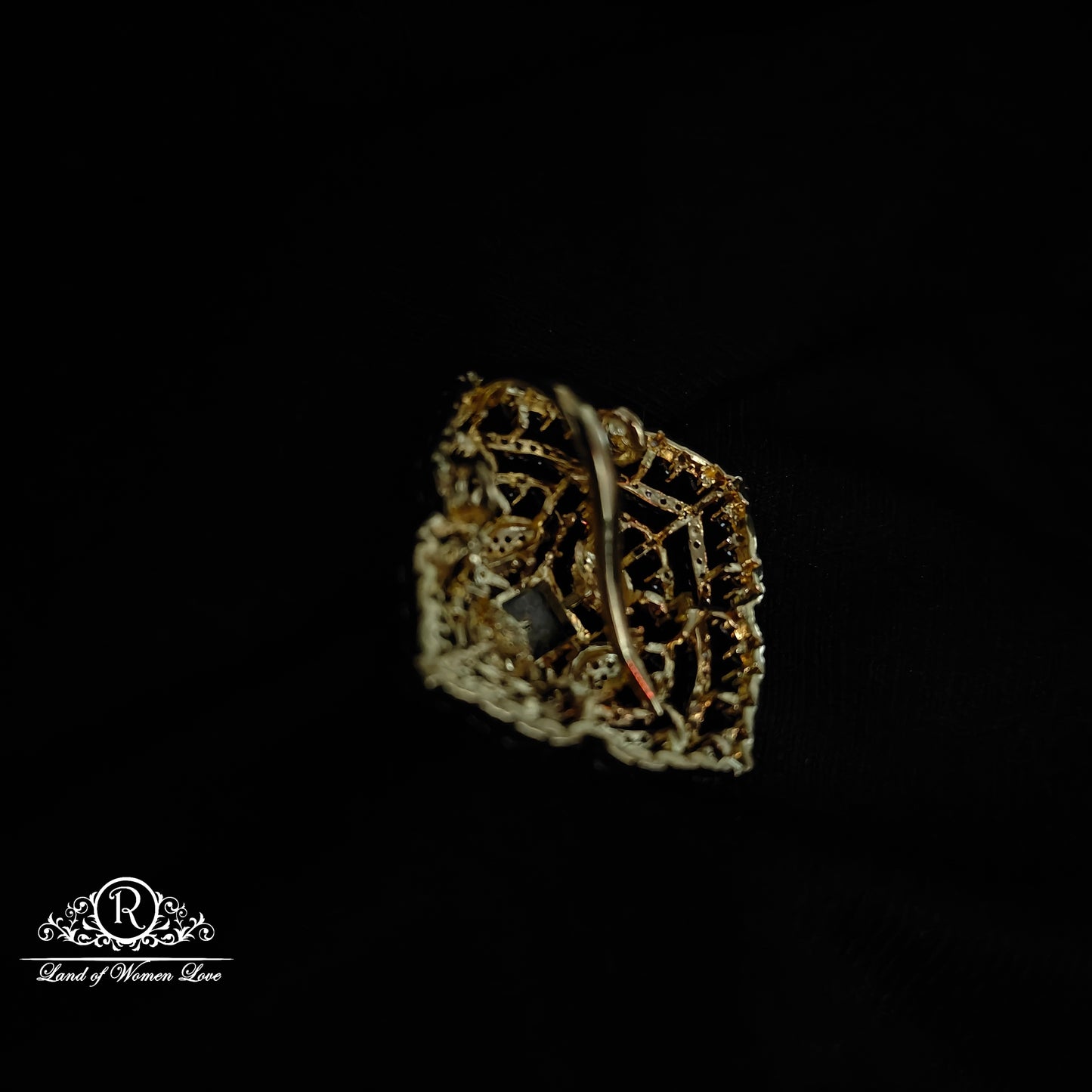 Silver CZ- stone pendant -RCDS423