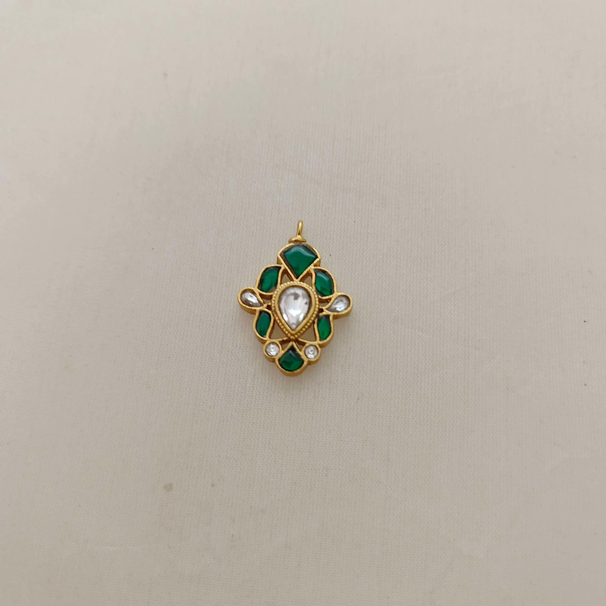 pendant silver kundan pendant -rcd264 kundan 92.5 silver ramala jewelry / ramala collections