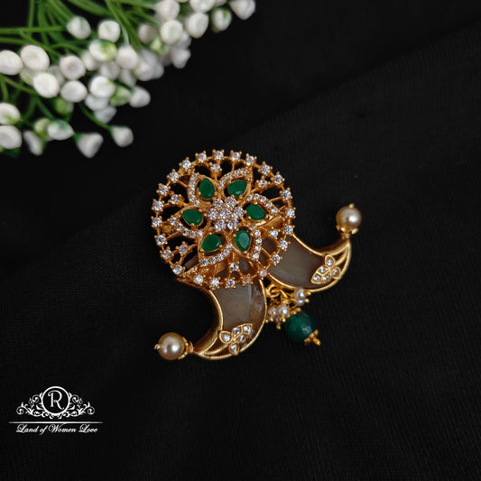 92.5 silver simple and cute tiger nail pendent with flower design-rcjr893 92.5 silver ramala jewelry / ramala collections