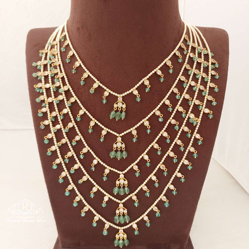 haram silver pearls rani haram-h081 92.5 silver ramala jewelry / ramala collections