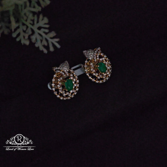 earrings silver cz- stone earrings cz 92.5 silver ramala jewelry / ramala collections