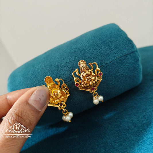 Lakshmi Devi Design Silver Earrings-RC94-60M069