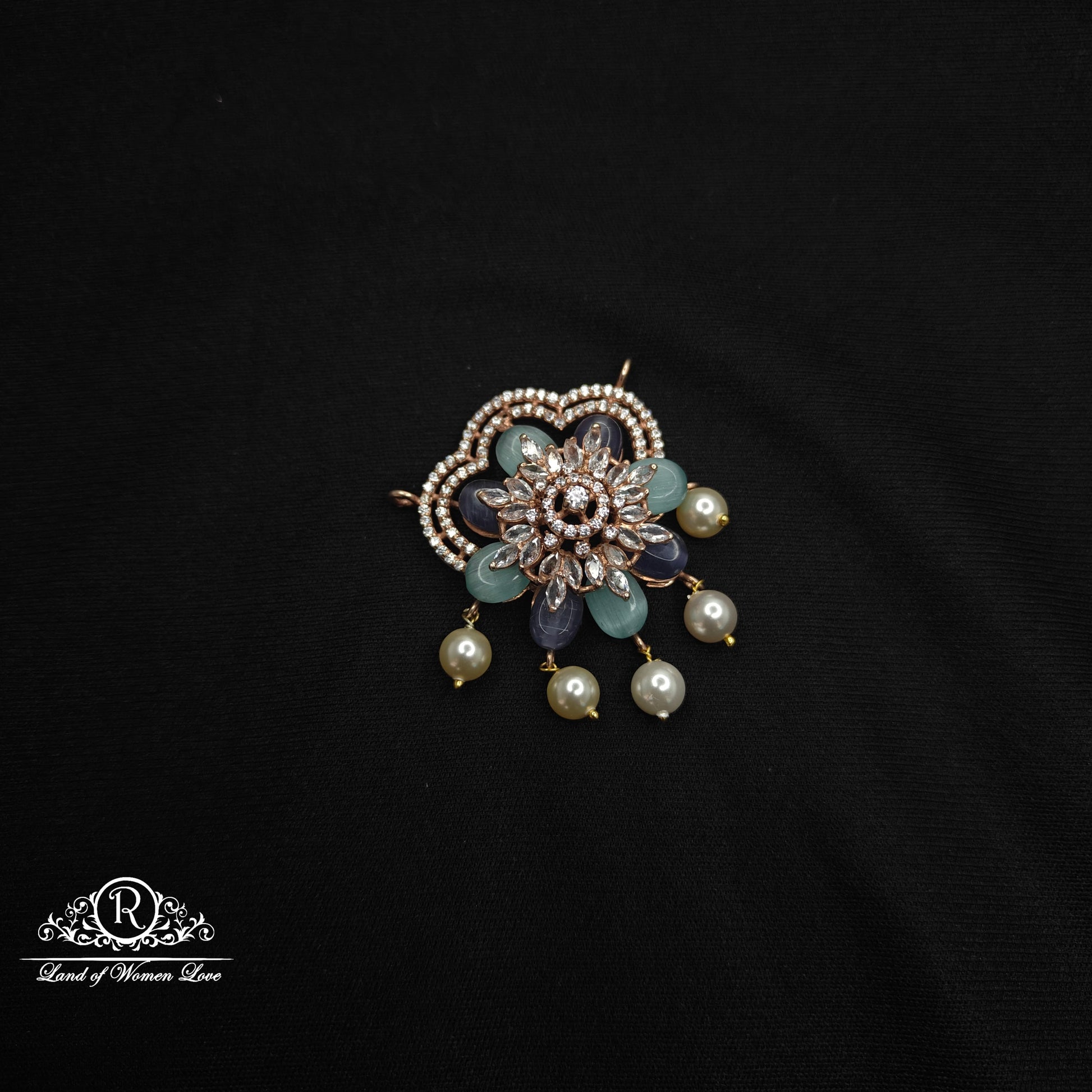 92.5 silver fusion rose gold polish locket-rcm1068 92.5 silver ramala jewelry / ramala collections