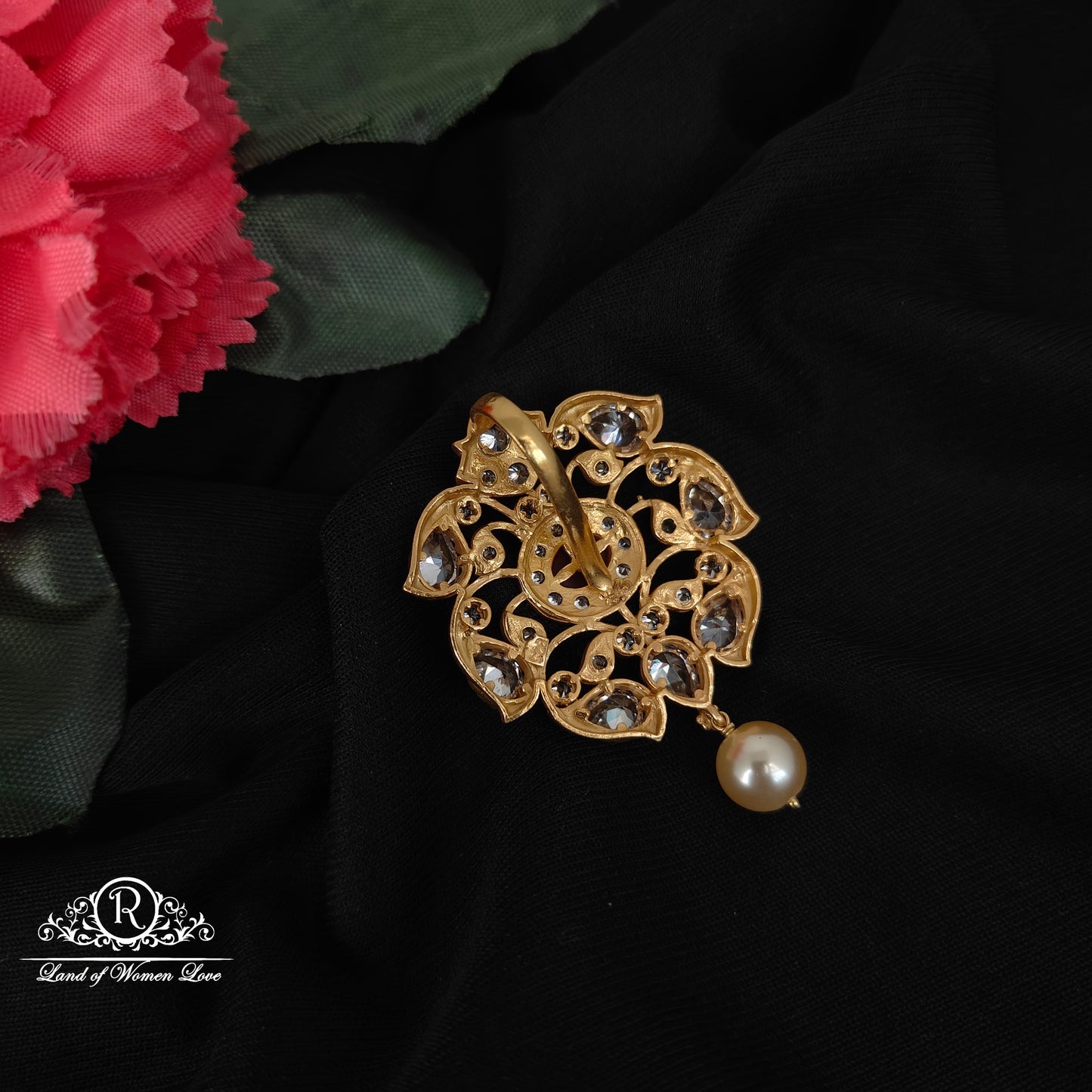 92.5 silver simple and Cute pendant with pearls -RCL74