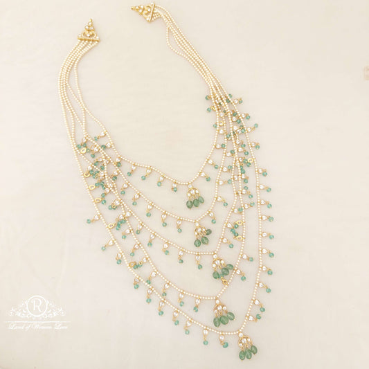 Silver Pearls Rani Haram-H081