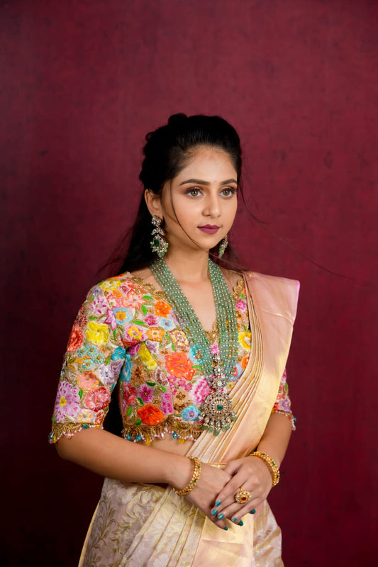 Silver Real Beads Rani Haram Victoria Locket-S791