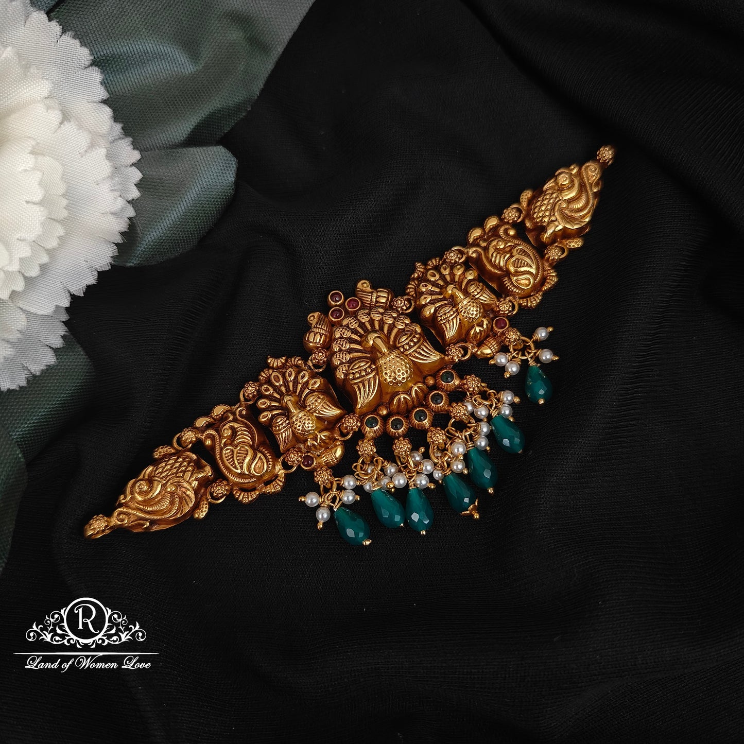 92.5 silver simple and cute chocker with peacock design-rcns061 92.5 silver ramala jewelry / ramala collections