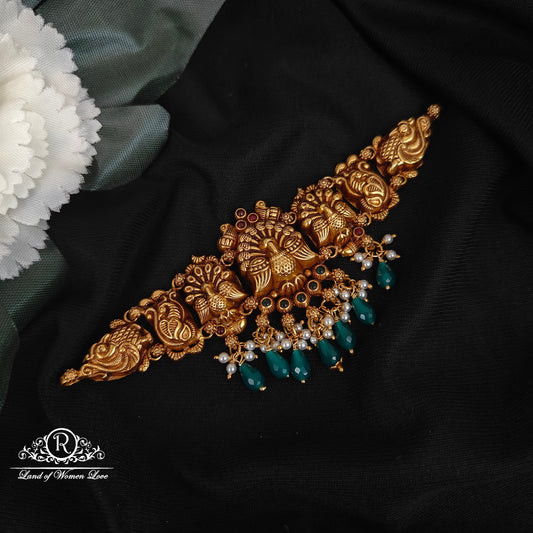 92.5 silver simple and cute chocker with peacock design-rcns061 92.5 silver ramala jewelry / ramala collections