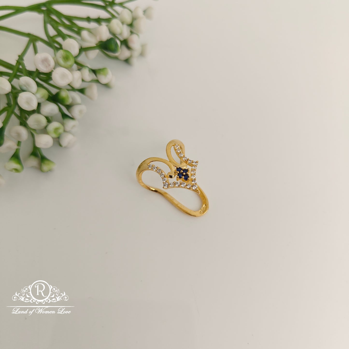 ring 92.5 silver simple and cute cz- stones vanki ring cz 92.5 silver ramala jewelry / ramala collections