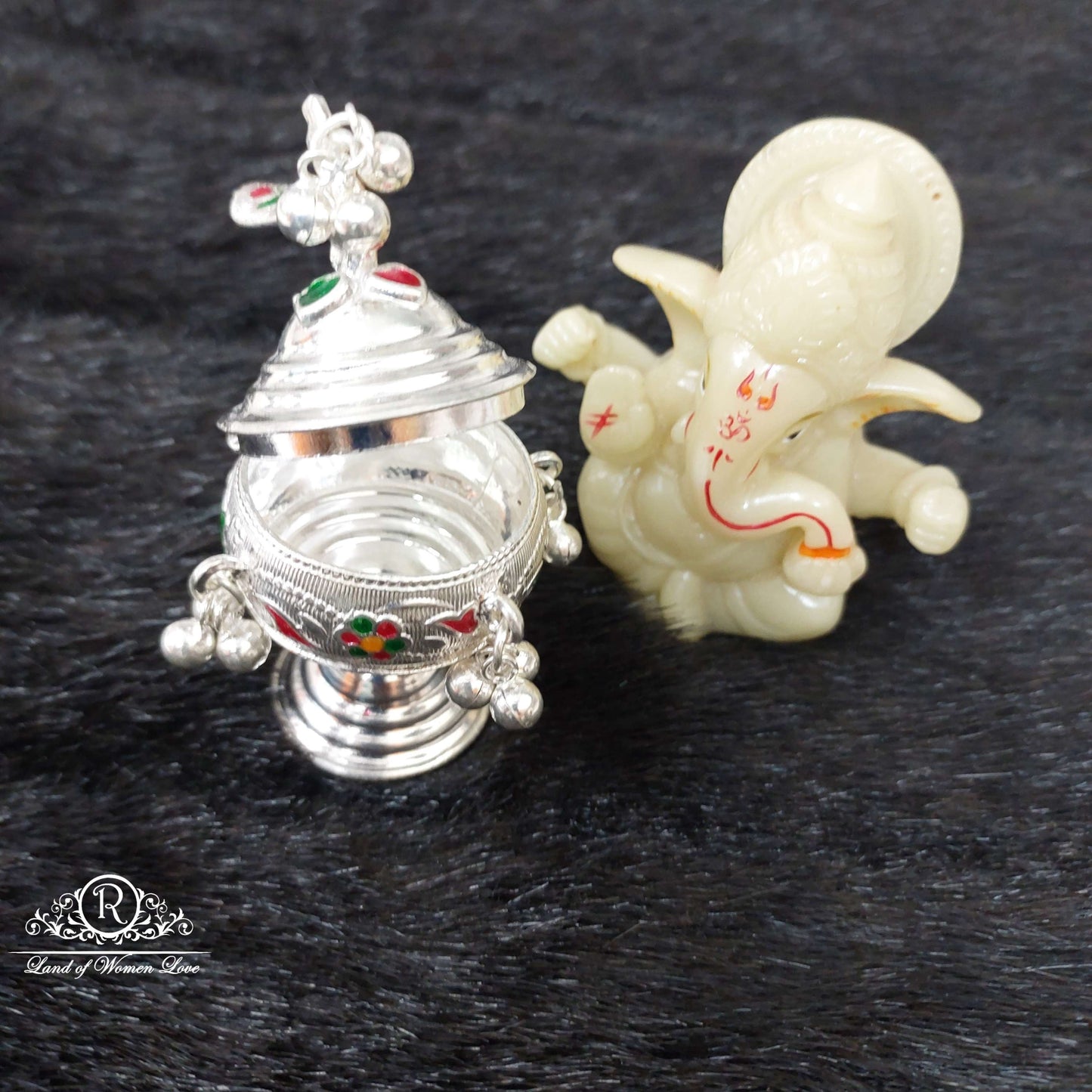 Silver Kumkum Barini-S445