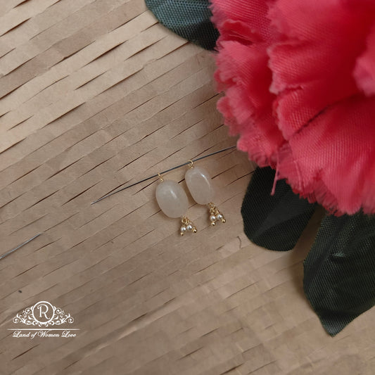 earrings 92.5 silver simple and cute hangings - rcjr995 92.5 silver ramala jewelry / ramala collections