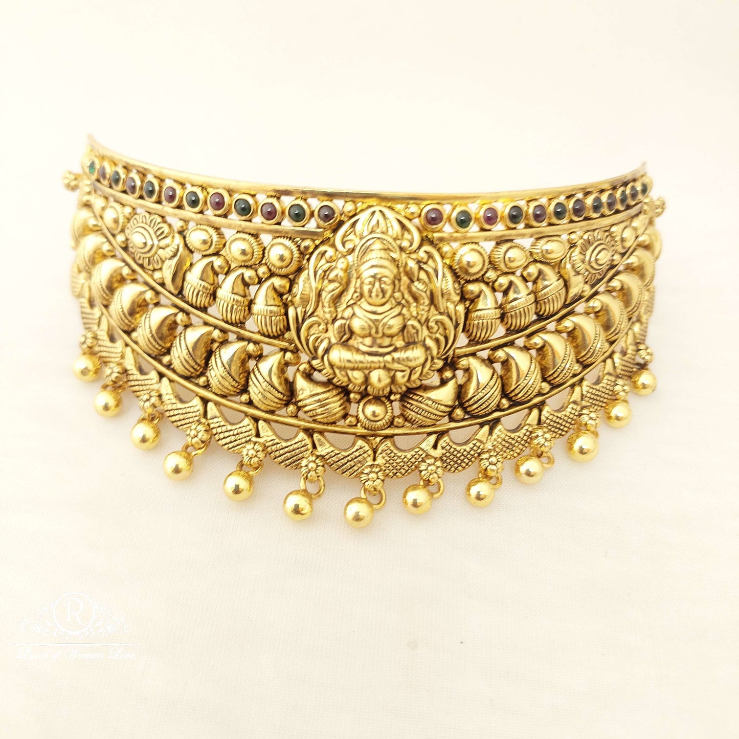 Silver Lakshmi Devi Chocker-JR15