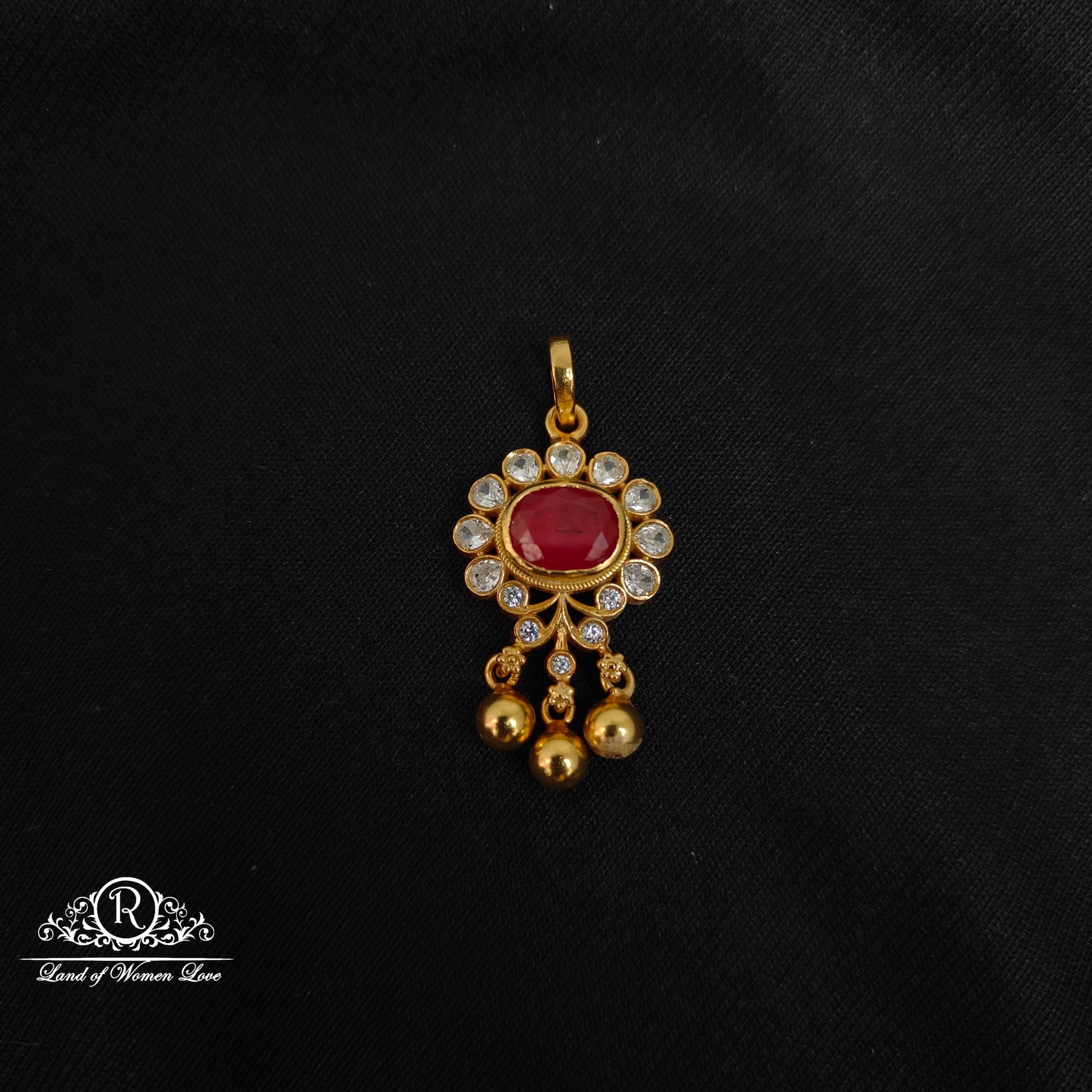 pendant silver small pendant -rccp307 ruby 92.5 silver ramala jewelry / ramala collections