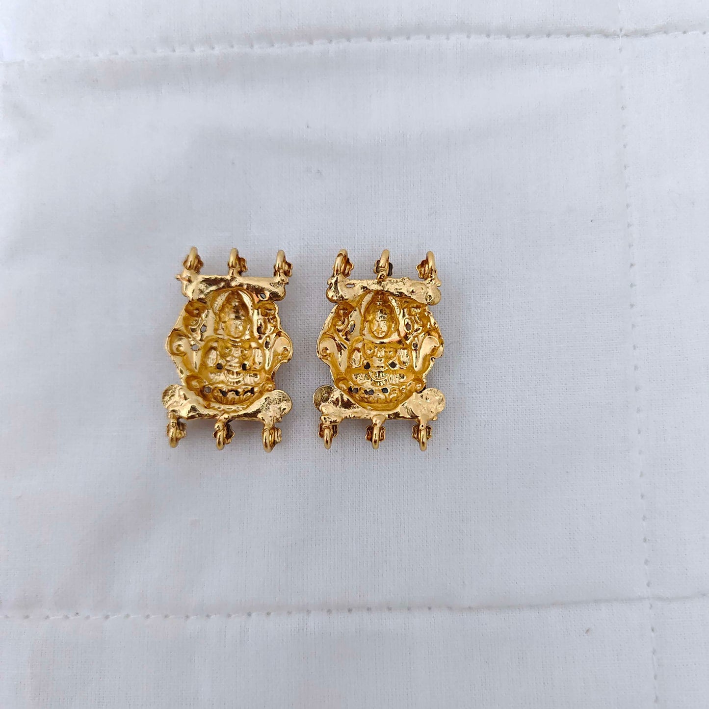 Silver gold polish side lockets -RCV195