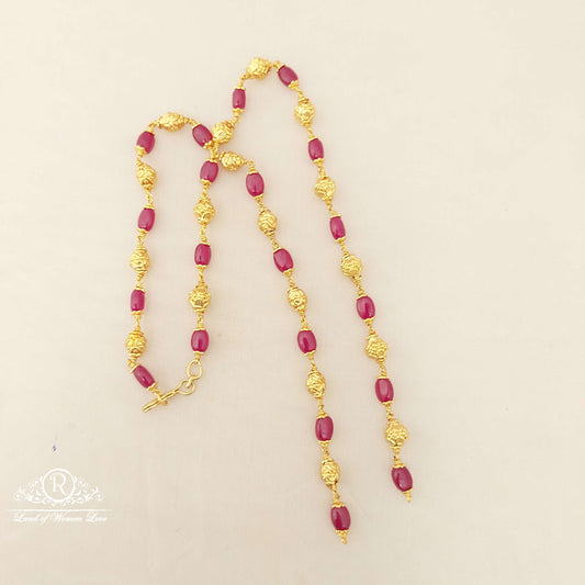 Silver Gold Balls With Beads Openble Chain-JR89