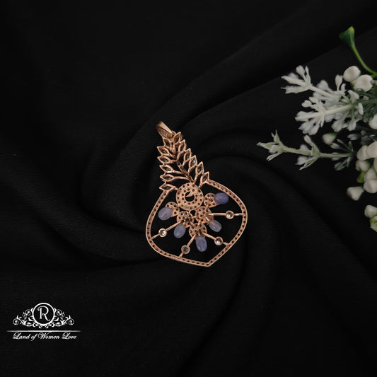 92.5 Silver fusion Rose gold polish beautiful design Locket-RCM1065