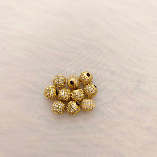 Silver making accessories CZ-balls-RCD431