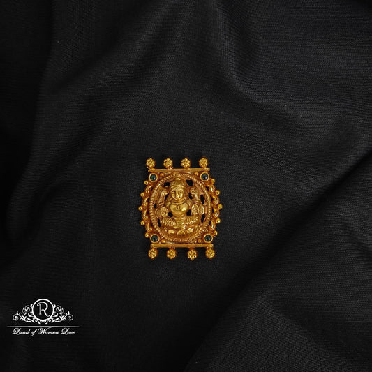 pendant silver lakshmi devi side pendant -rcjr754 92.5 silver ramala jewelry / ramala collections