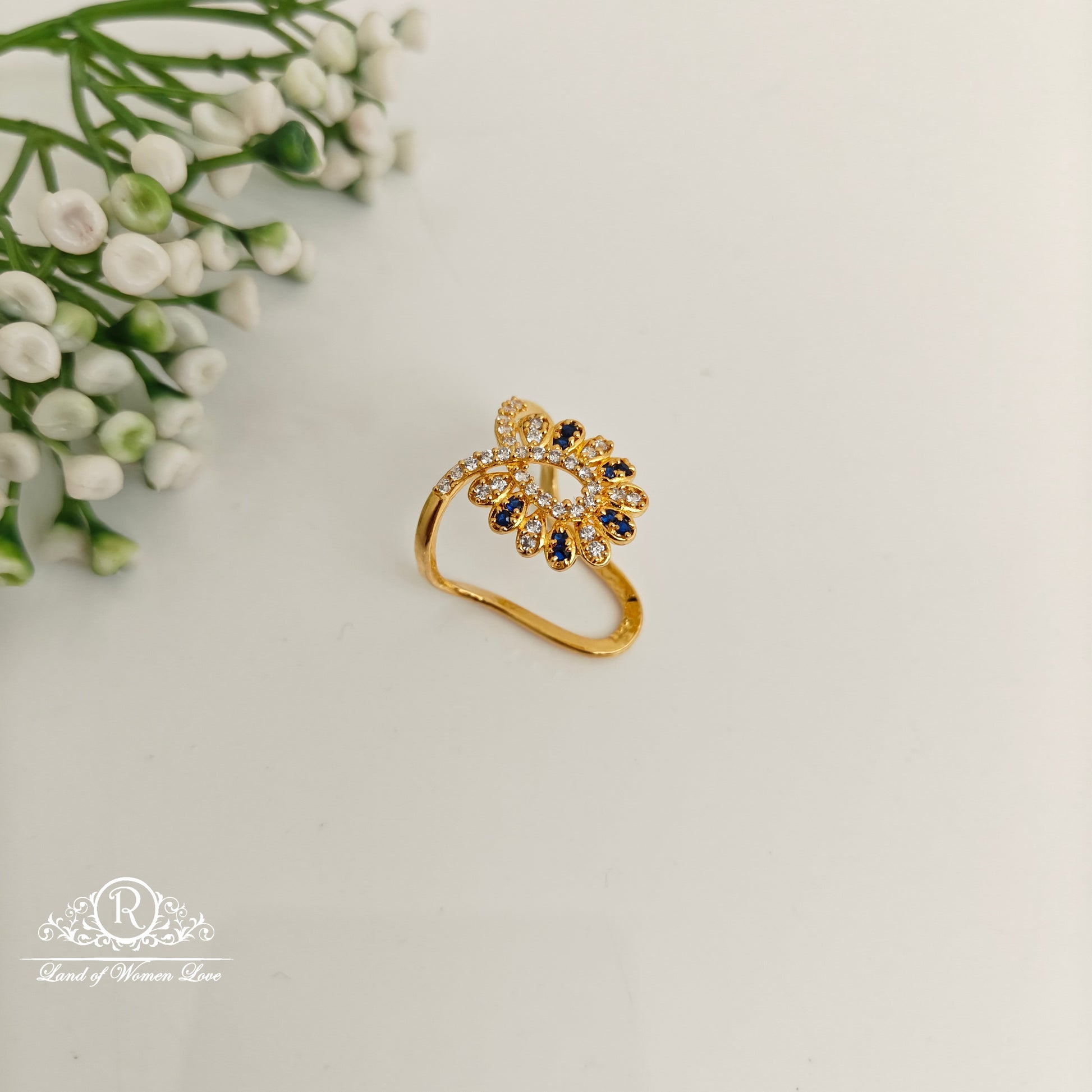 ring 92.5 silver simple and cute cz- stones vanki ring cz 92.5 silver ramala jewelry / ramala collections