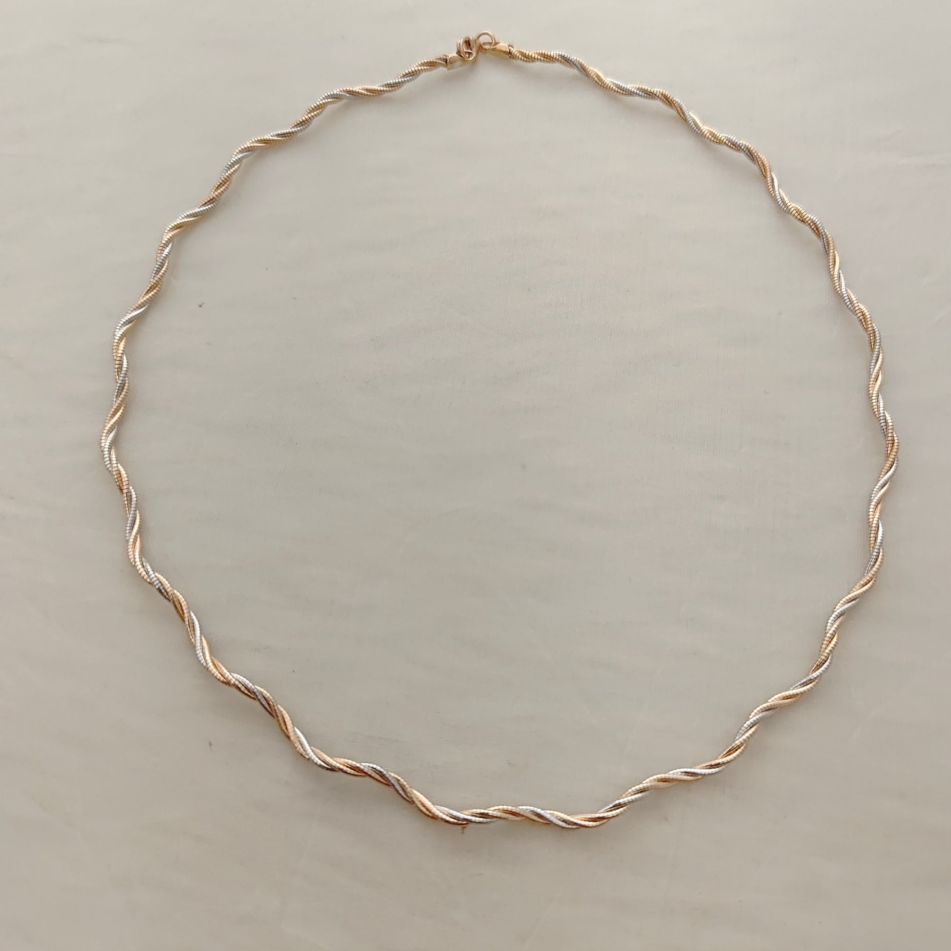 necklace silver rose gold kante design-rct202 92.5 silver ramala jewelry / ramala collections