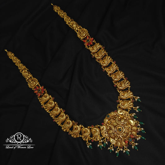 haram 92.5 silver nakhi peacock design haram-rcv296 92.5 silver ramala jewelry / ramala collections