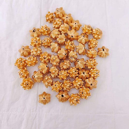 silver gold polish flower balls-rcv214 92.5 silver ramala jewelry / ramala collections