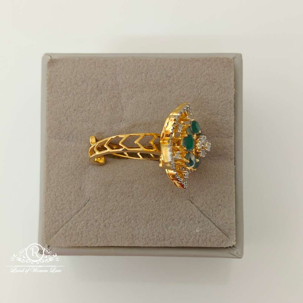 Silver Diamond Replica Design CZ-Stones Finger Ring-RCCP106