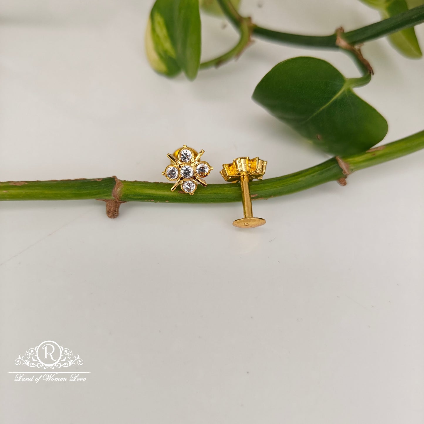 92.5 silver simple and Cute earrings - RCK292