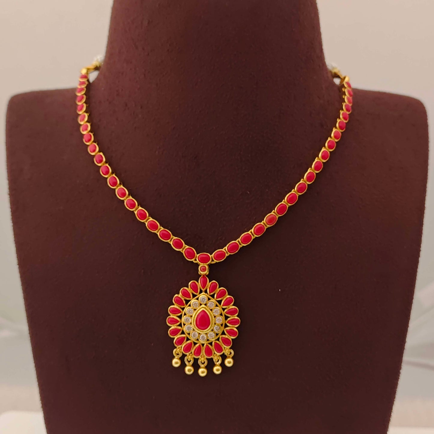 Silver Coral Model Necklace Designs-RCC313