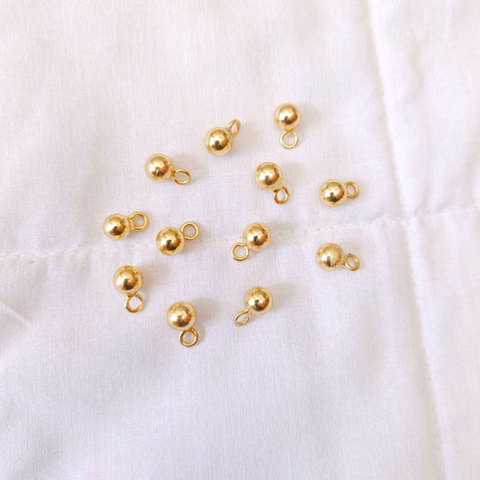 Silver gold polish big balls -RCJR265