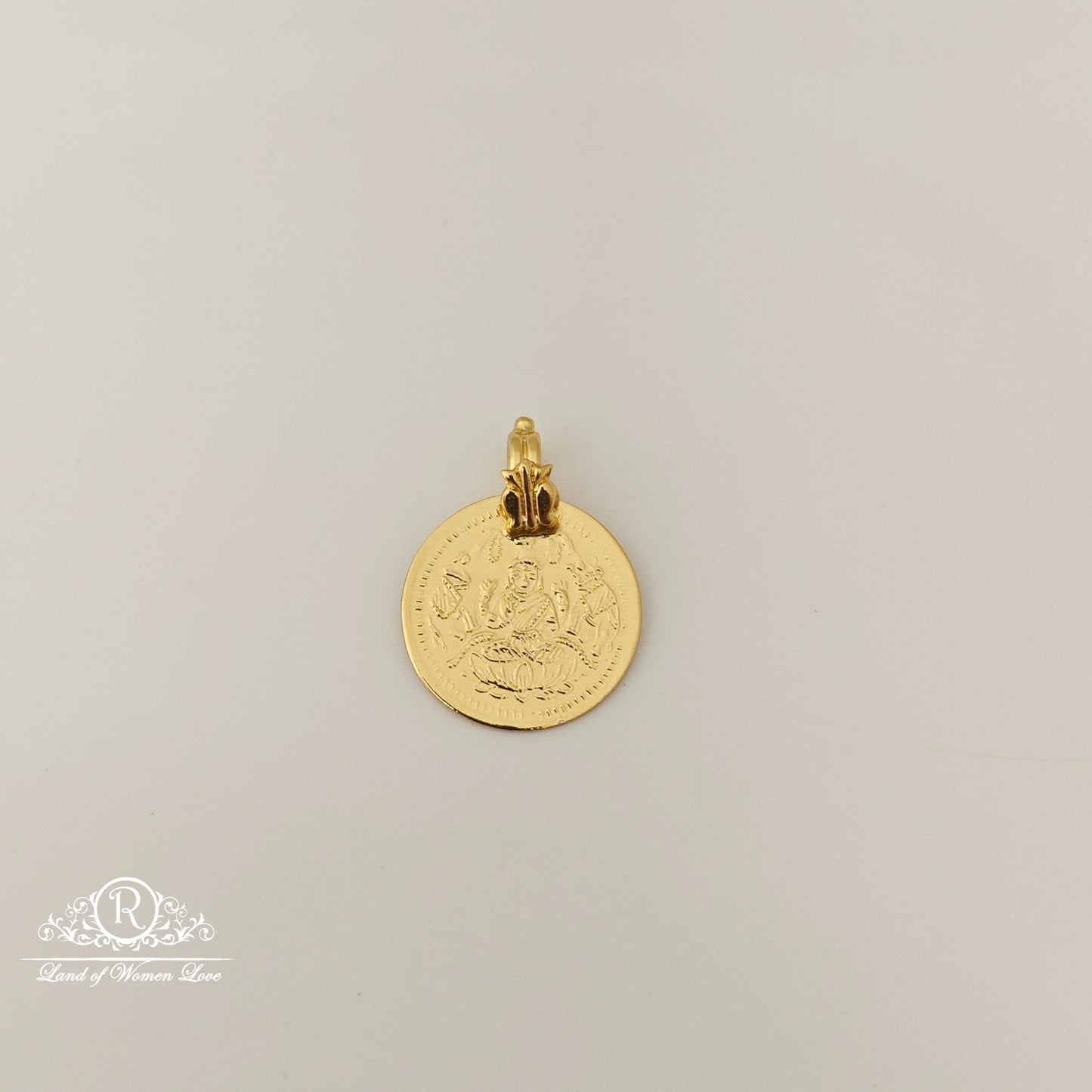 silver lakshmi devi kasula design locket-rck203 92.5 silver ramala jewelry / ramala collections