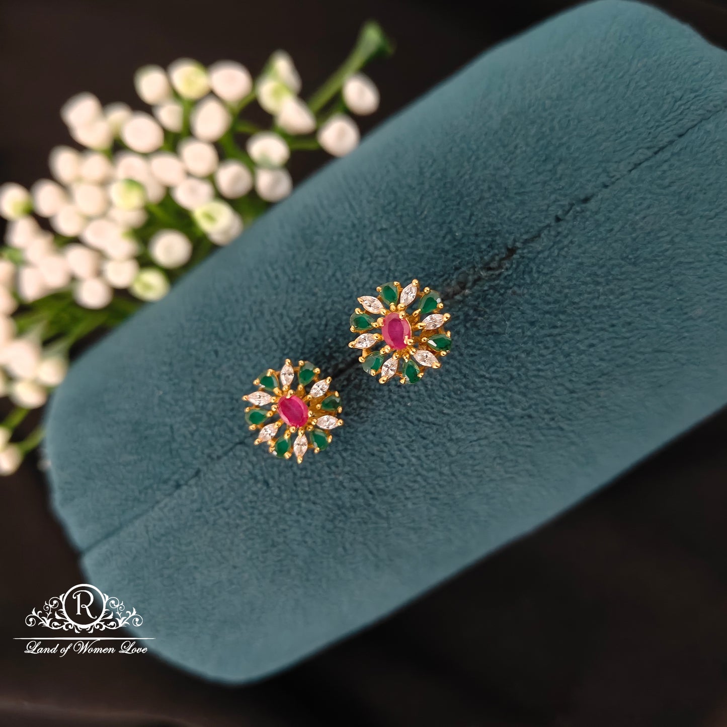 earrings silver cute and beautiful earrings -rcbg087 92.5 silver ramala jewelry / ramala collections