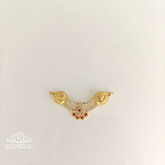 flower design silver mala locket-rc94-60m039 92.5 silver ramala jewelry / ramala collections