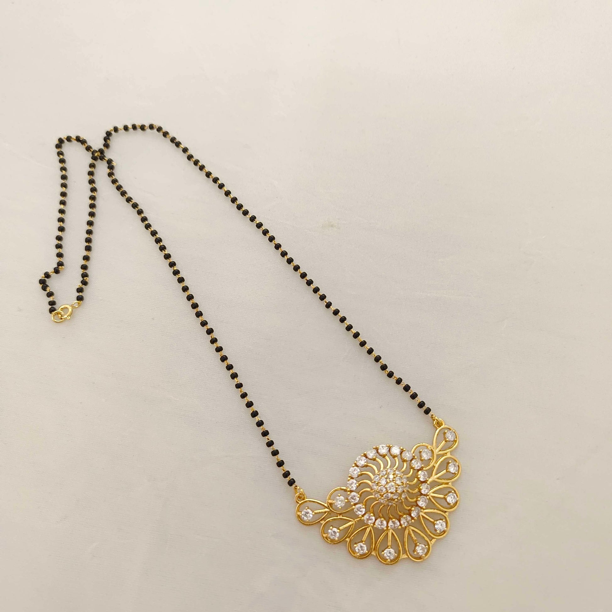 chain silver black beads chain-rcc18 92.5 silver ramala jewelry / ramala collections