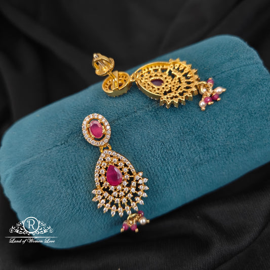 92.5 silver simple and Cute earrings -RCDS312