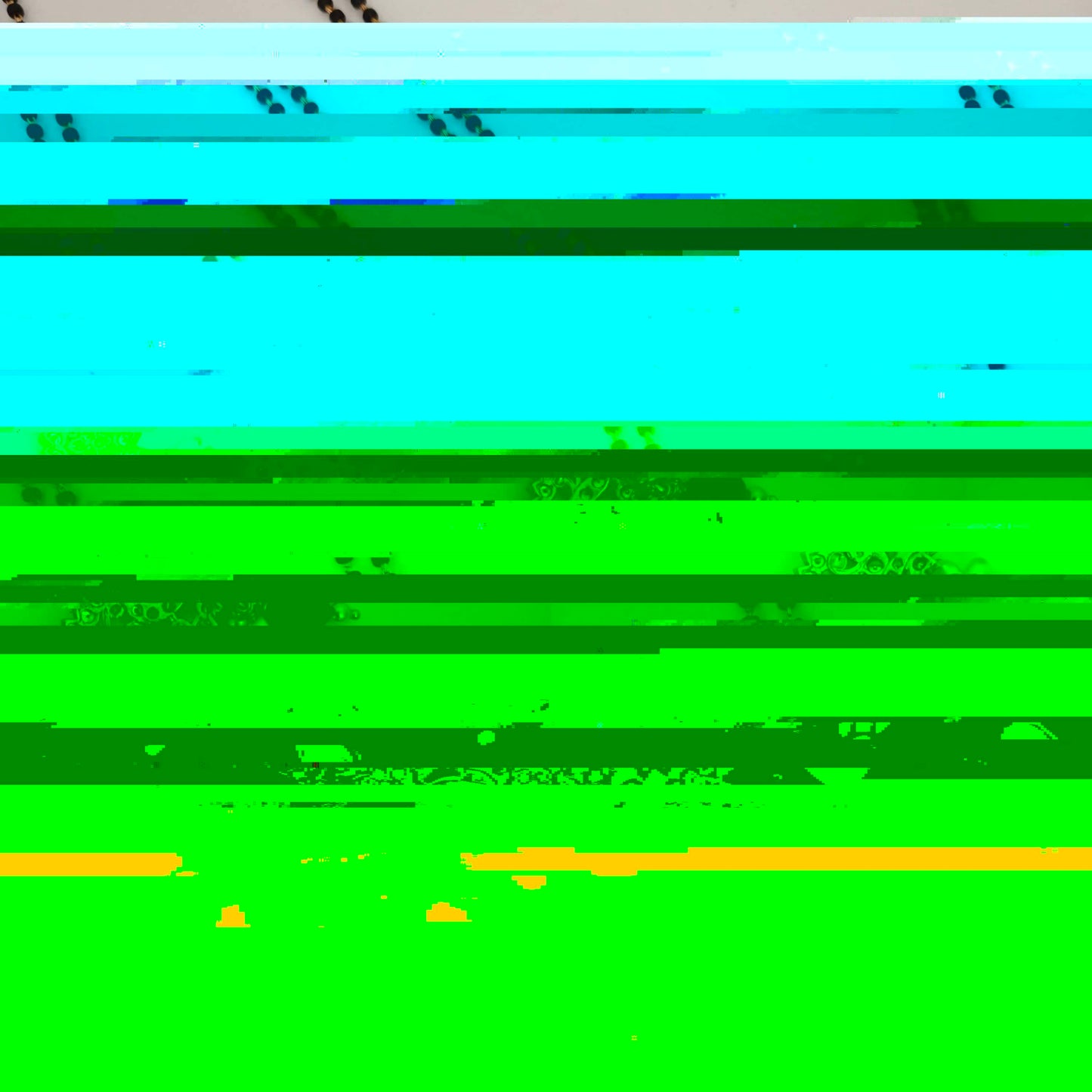 Two lines Silver Black Beads-RC85-70CP115