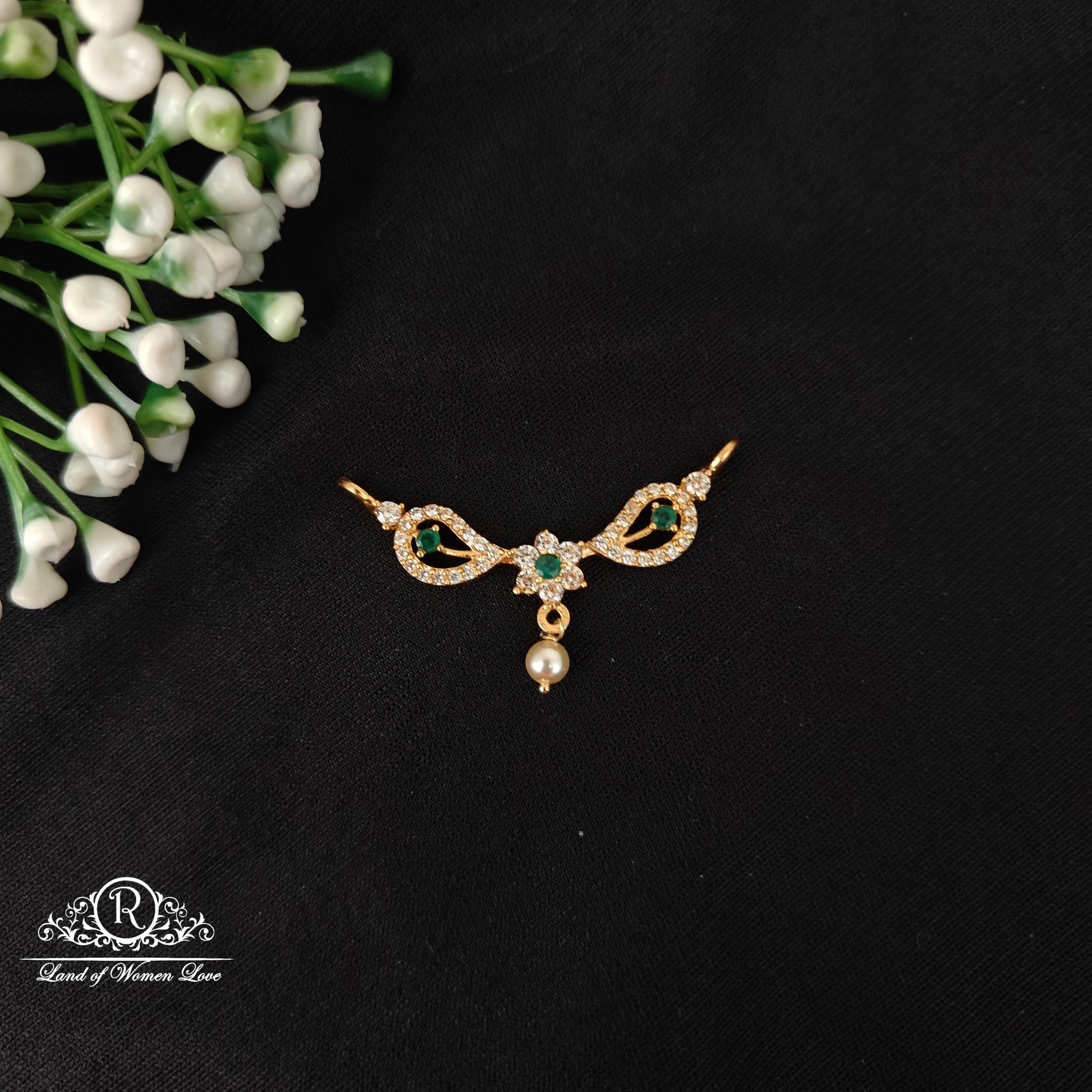 92.5 silver simple and cute mala locket - rcjr1001 92.5 silver ramala jewelry / ramala collections