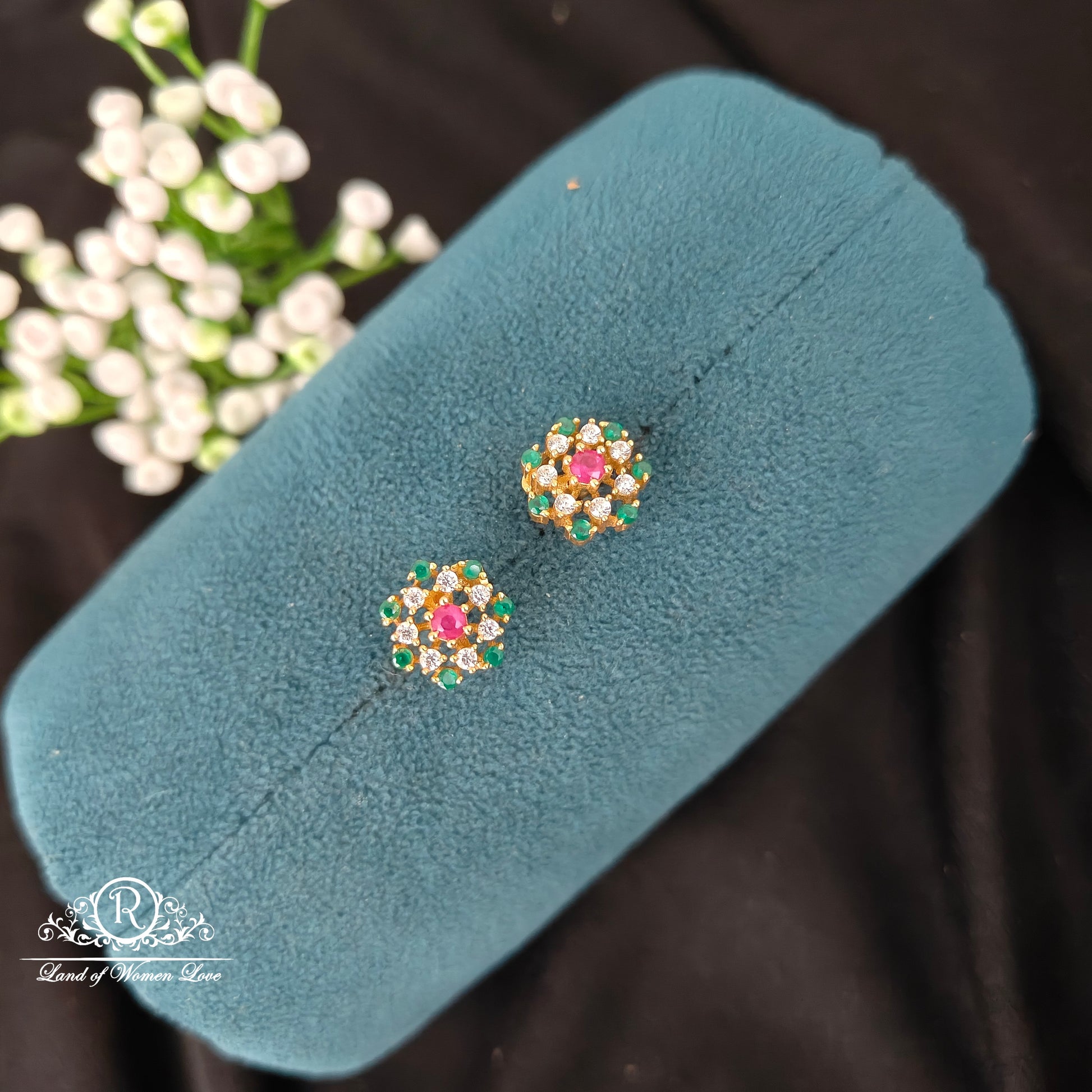 earrings silver cute and beautiful earrings -rcbg095 92.5 silver ramala jewelry / ramala collections