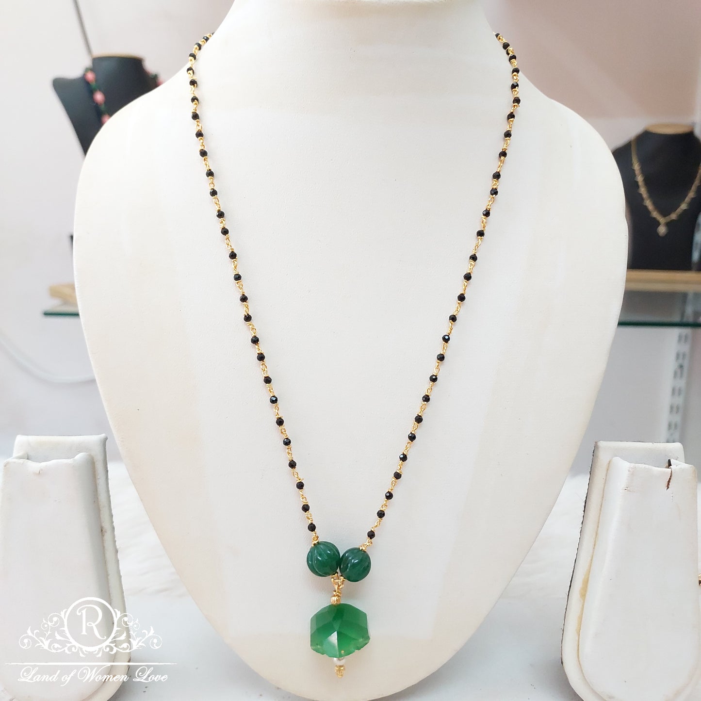 silver black beads-ri12 92.5 silver ramala jewelry / ramala collections