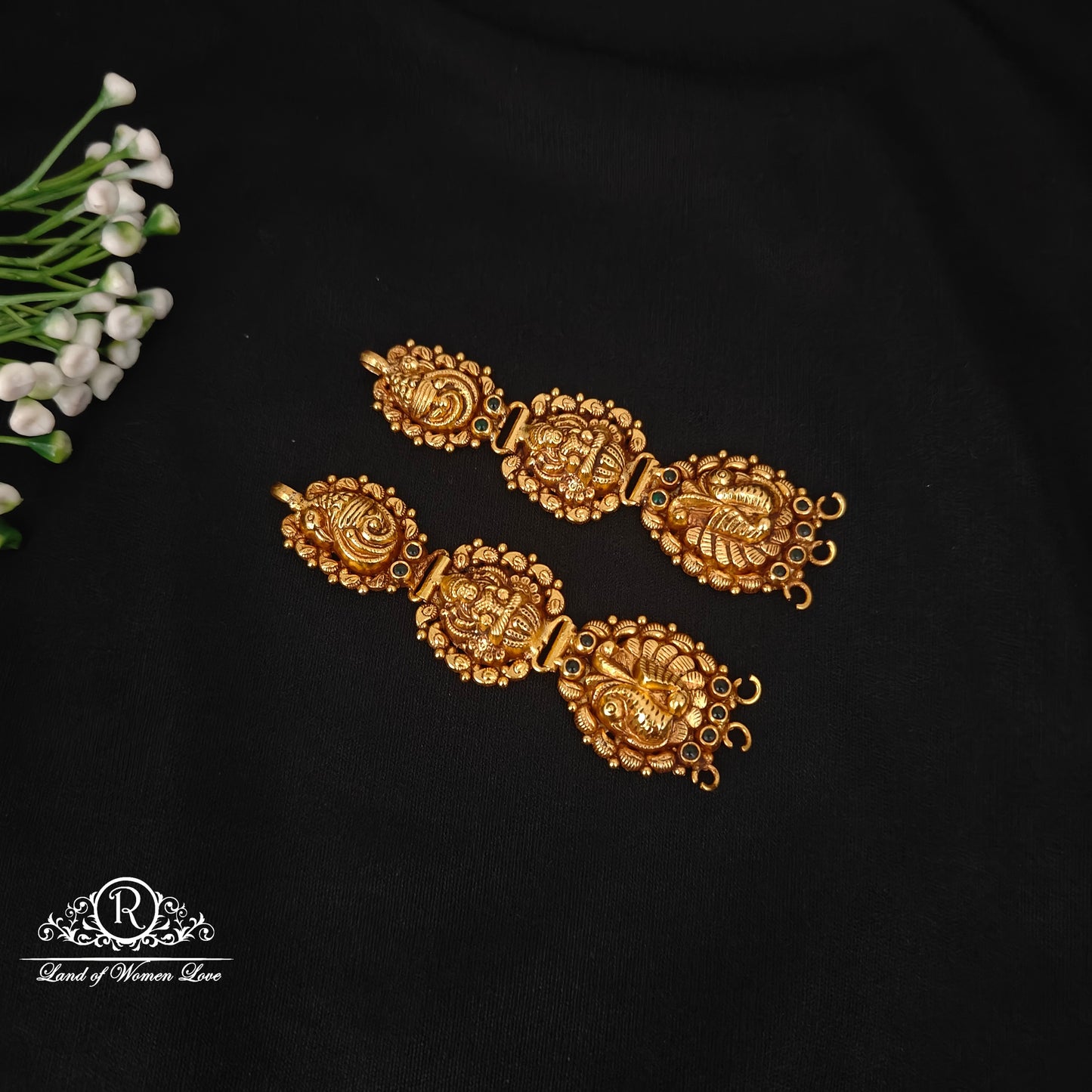 92.5 silver simple and cute side locket - rcjr967 92.5 silver ramala jewelry / ramala collections