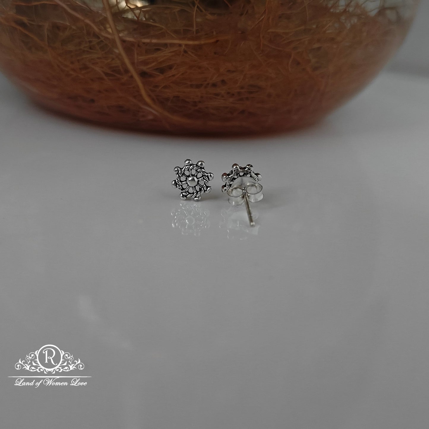 Silver kids earrings-RCHS18