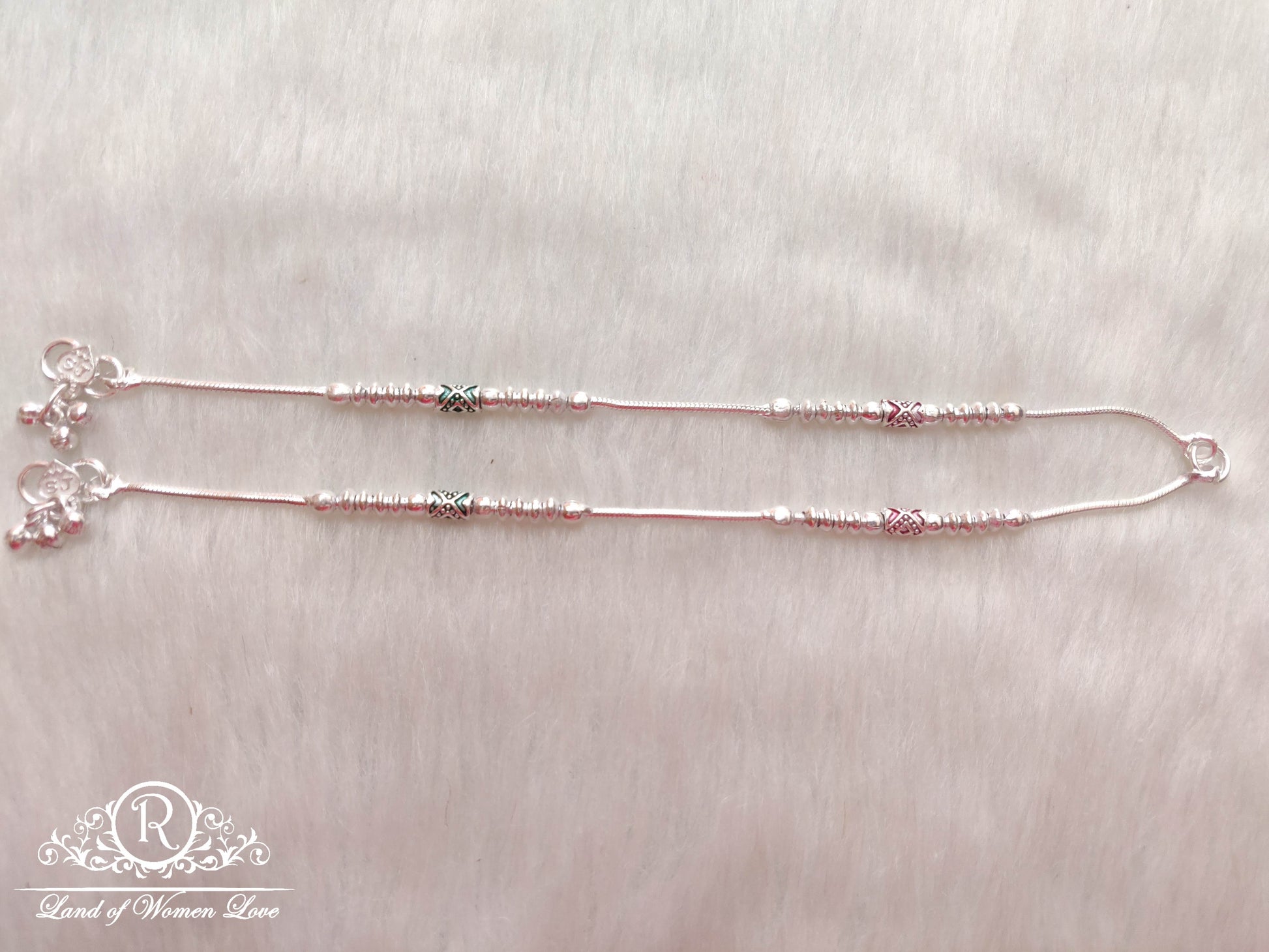 silver anklets-ra47 92.5 silver ramala jewelry / ramala collections