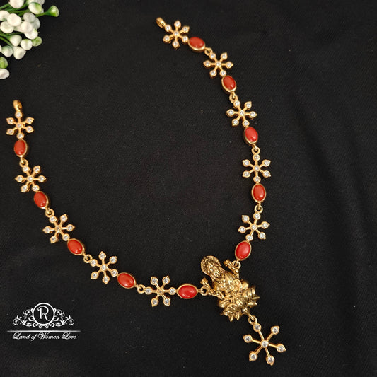 earrings silver simple and cute lakshmi devi design necklace 92.5 silver ramala jewelry / ramala collections