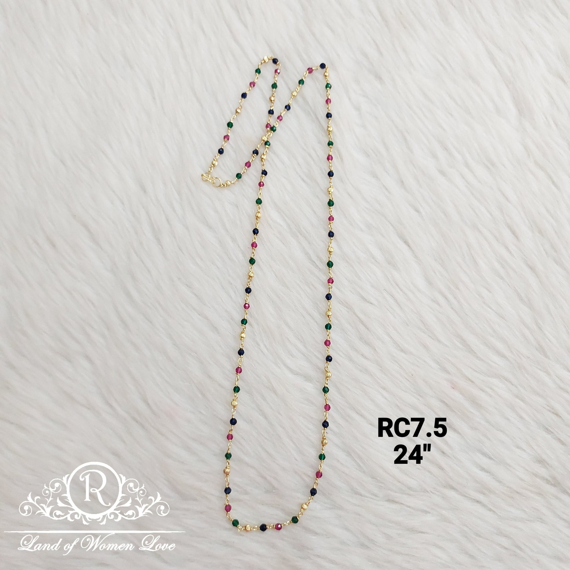 chain silver beads-rc51 92.5 silver ramala jewelry / ramala collections