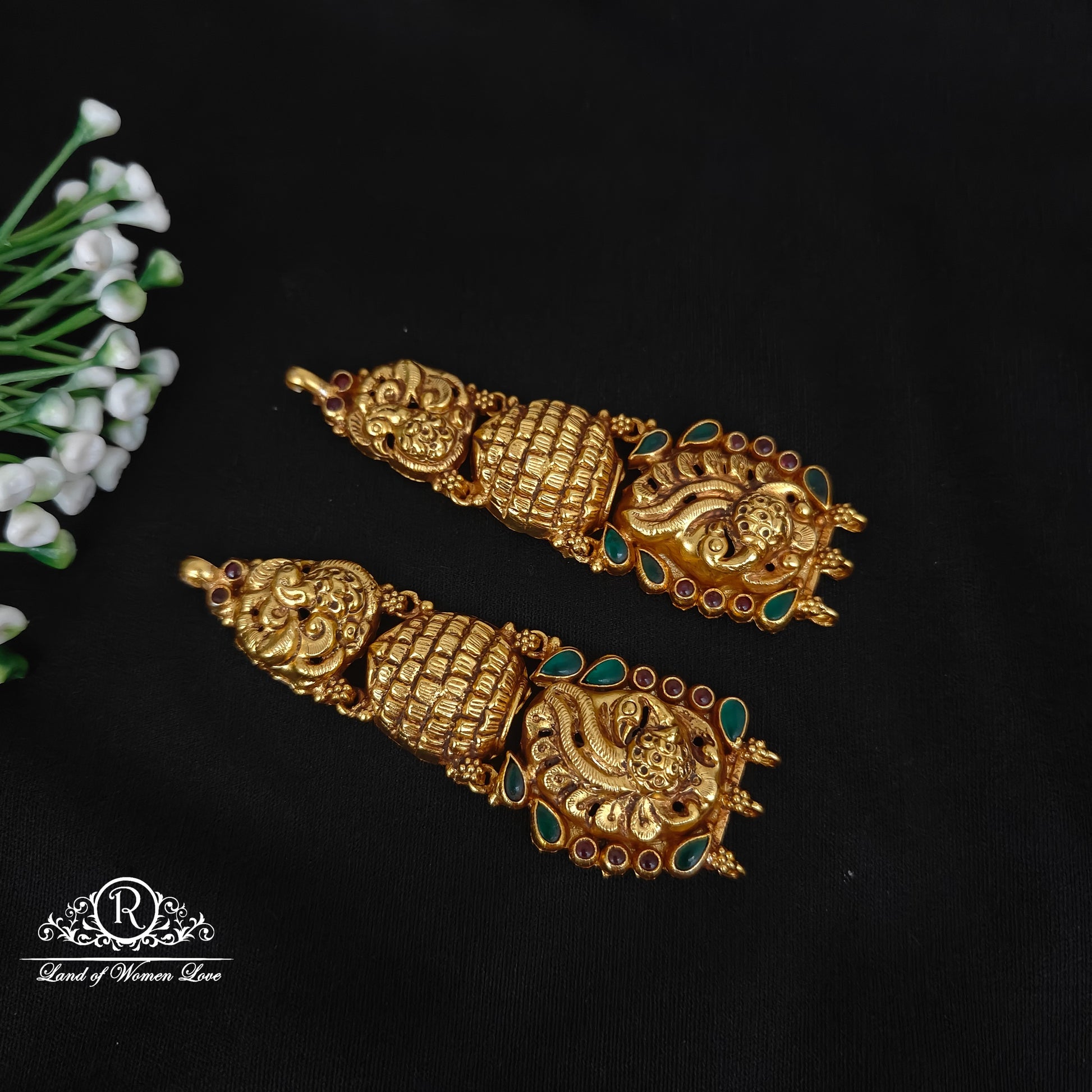 92.5 silver simple and cute side locket - rcjr973 92.5 silver ramala jewelry / ramala collections