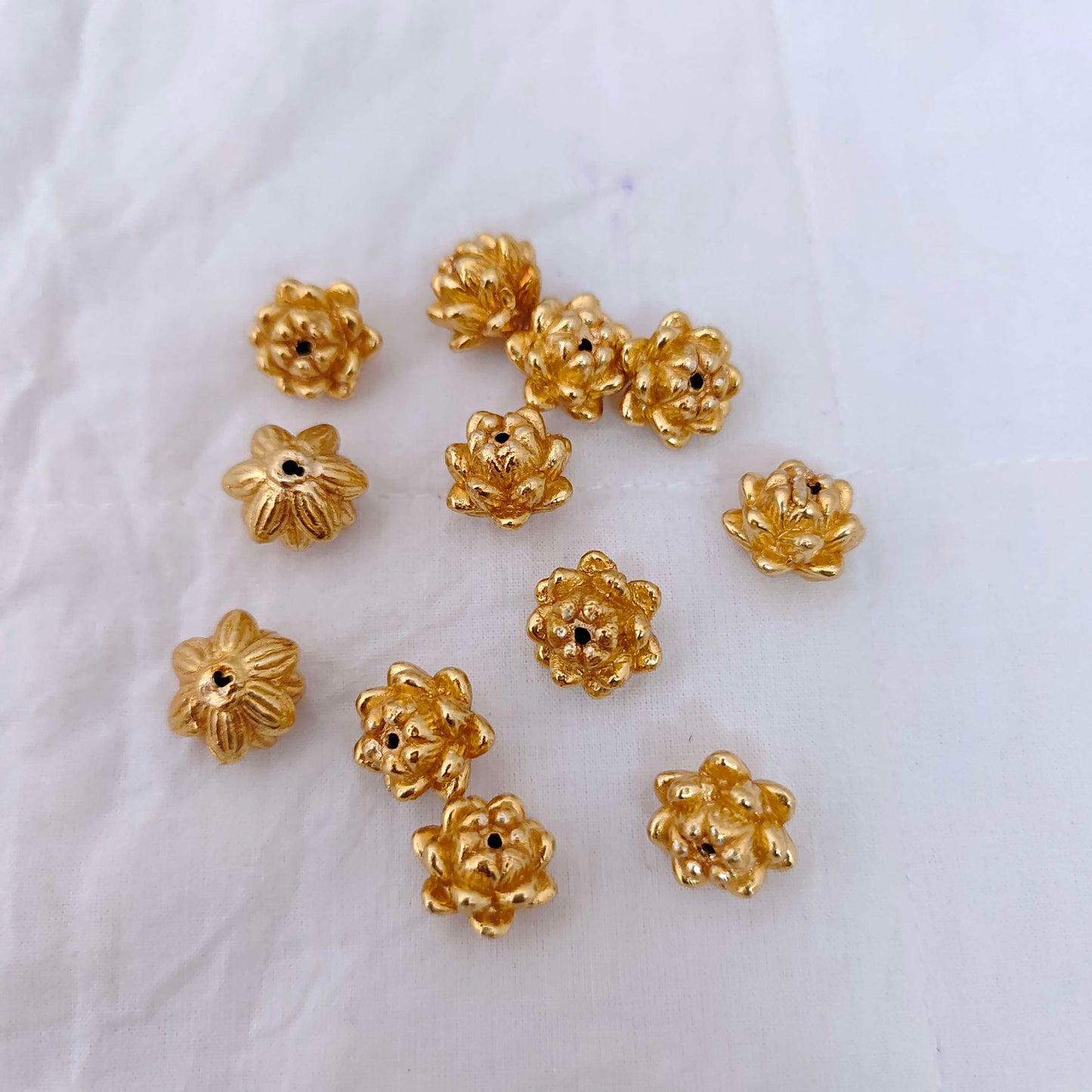 Silver base gold polish balls-RCV222