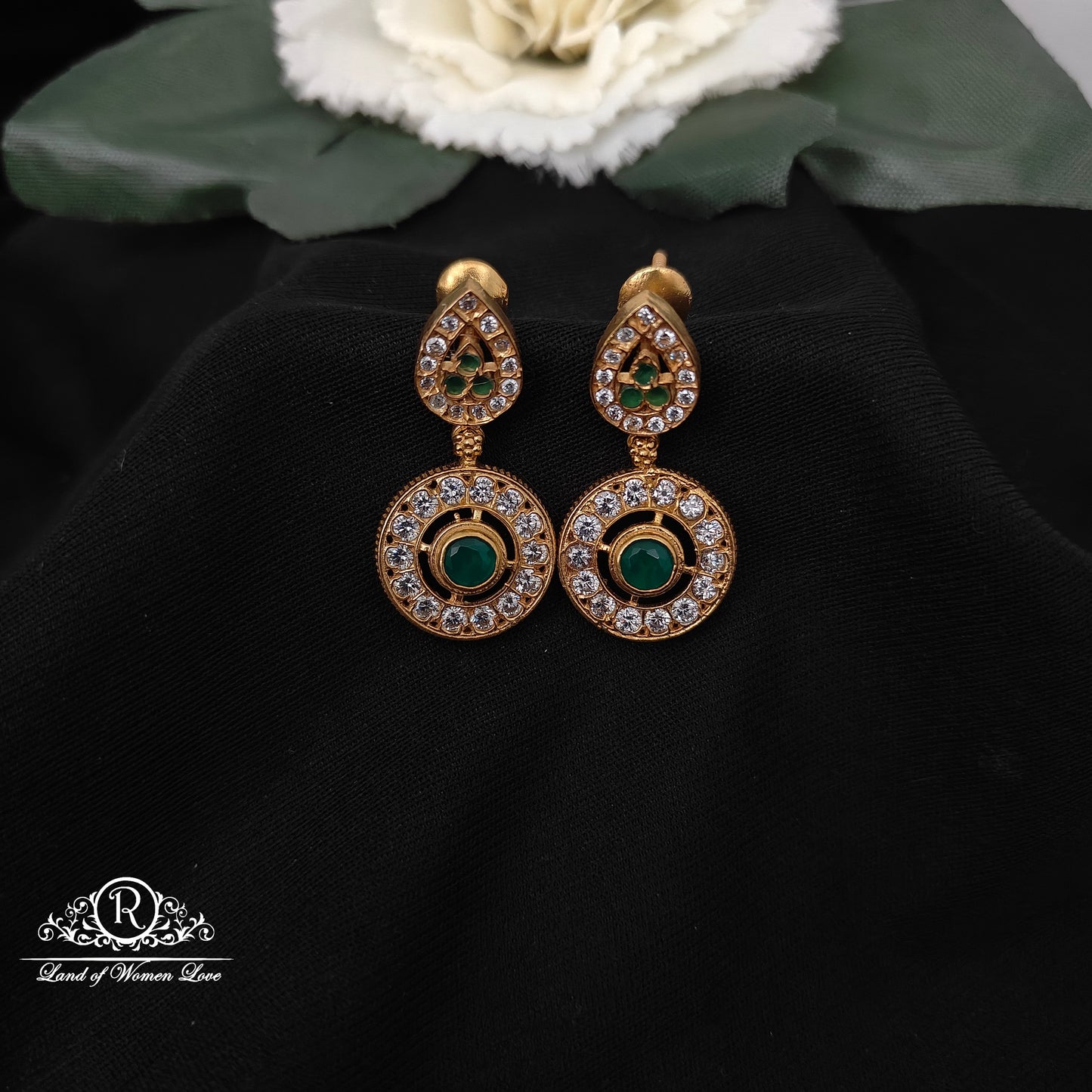 earrings 92.5 silver simple and cute earrings -rch931 92.5 silver ramala jewelry / ramala collections