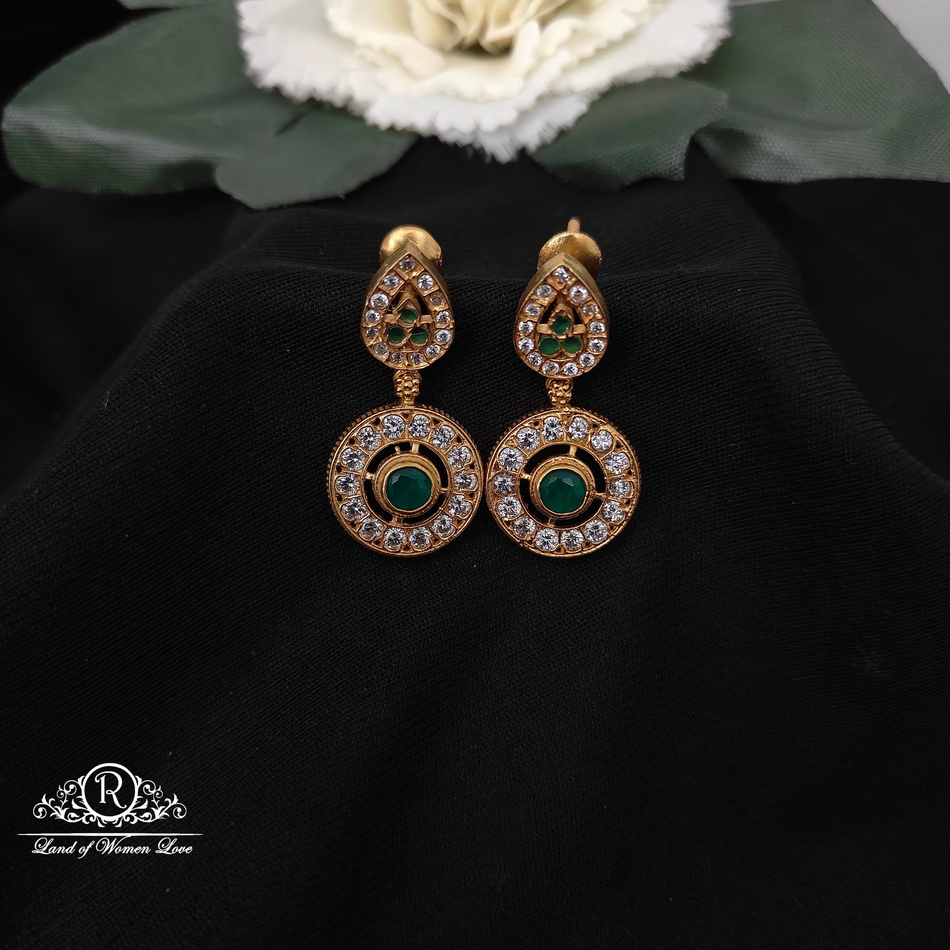 earrings 92.5 silver simple and cute earrings -rch931 92.5 silver ramala jewelry / ramala collections